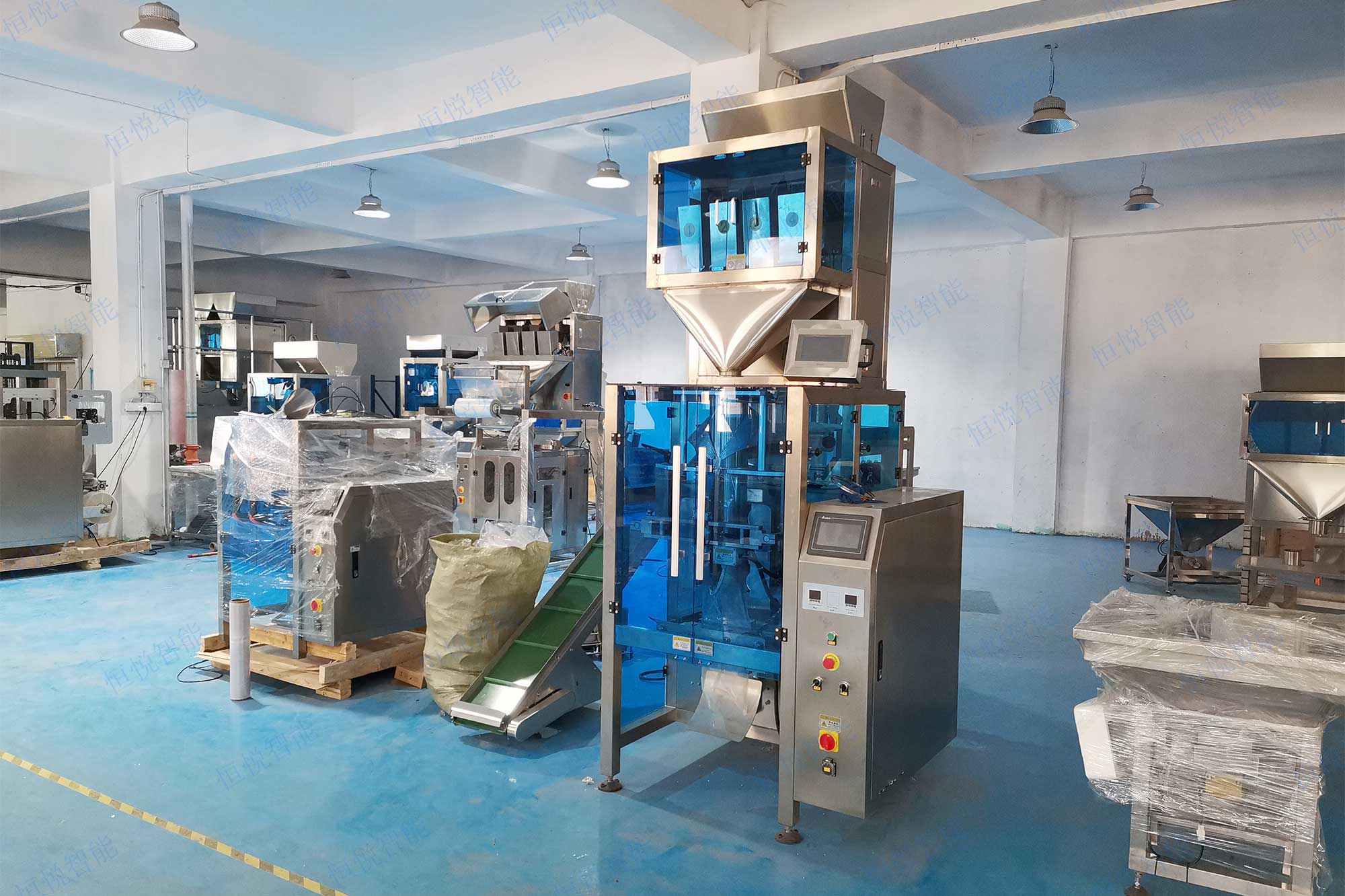 自動顆粒稱重香蕉免费在线视频生產線用於顆粒狀物料